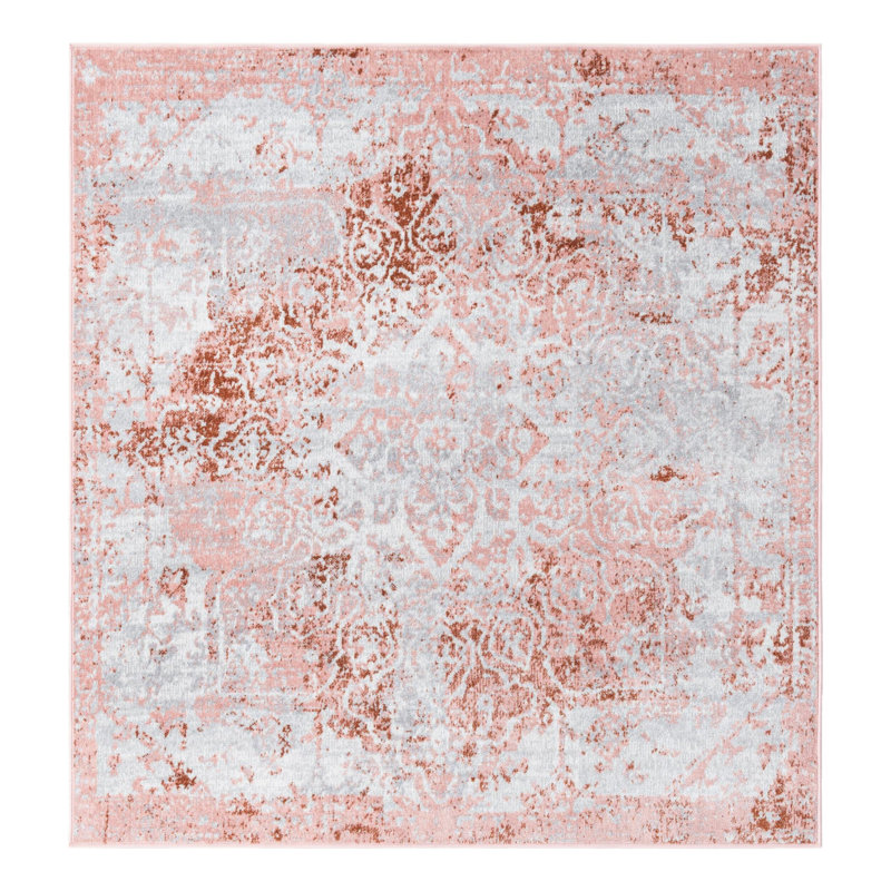 Massie Floral Indoor Rug, Square 5'3"