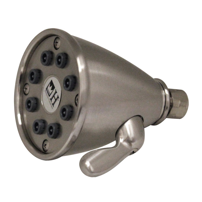 Showerhaus Rain Adjustable Shower Head 2.5 GPM GPM, Brushed Nickel