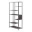 Metal Bookcase Room Divider For Living Room, Home Office, Study
