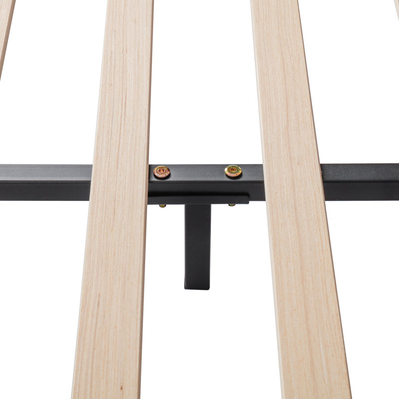 Lit plateforme tapissier Xavian Modern Teddy Boucle avec tête de lit cintrée et lattes en bois pour chambre à coucher Moody