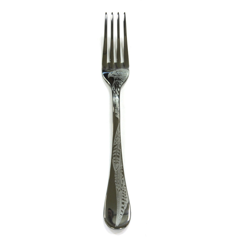 Caccia Table Fork - 12 Pieces, Oro-nero