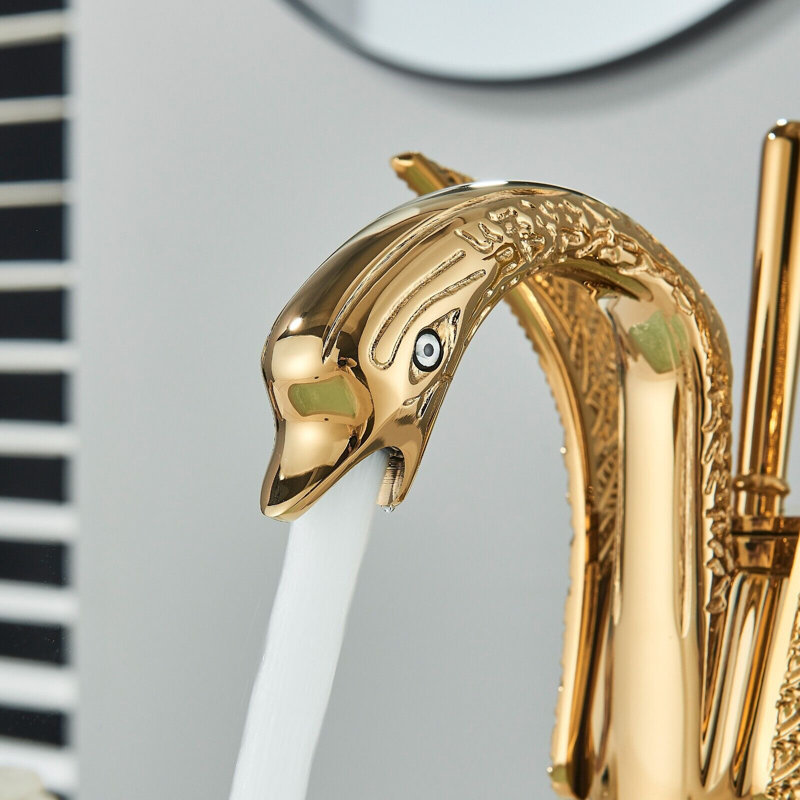 Enos Mono Basin Mixer, Gold