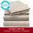 Mellanni 1800 Bed Sheets Full Striped Beige-117192427-117192430