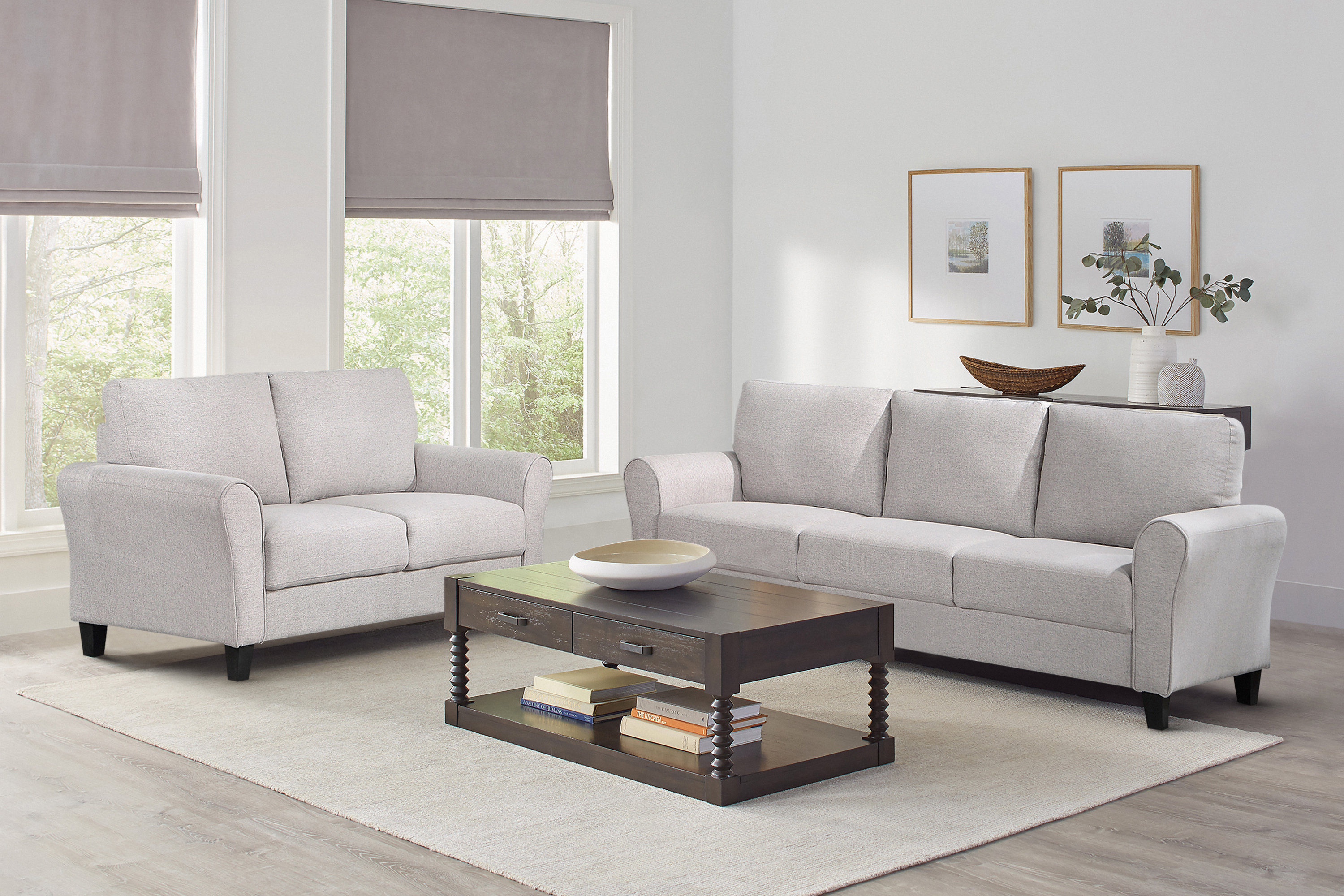 Ebern Designs Emilio 2-Piece Upholstered Living Room Set | Wayfair