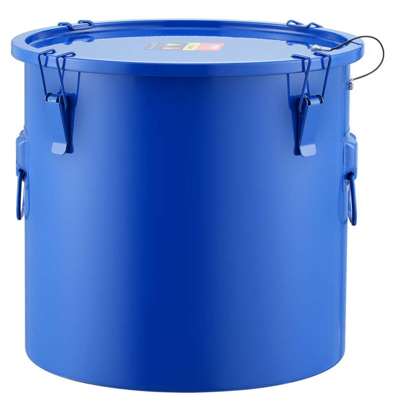 Poubelle à pinces en acier au carbone - 10 gallons
