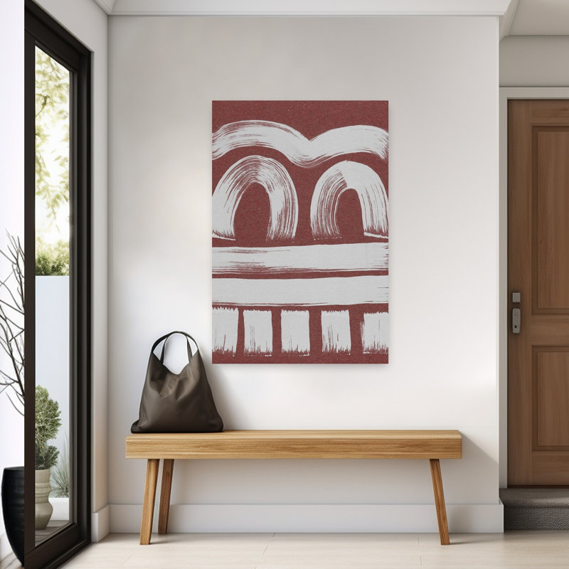 Abstrait abstrait tribal abstrait contemporain, 60" H x 40" W