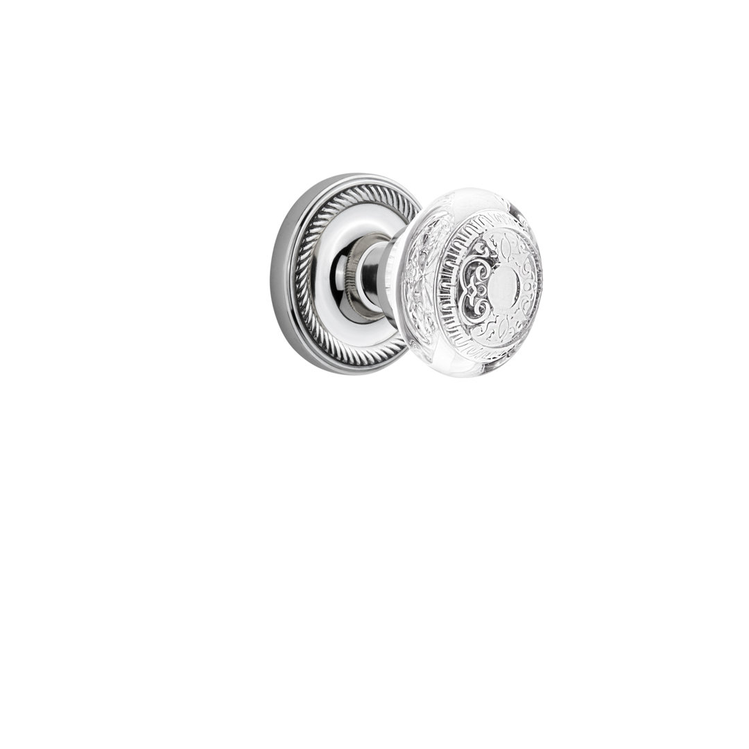 Rope Rosette with Crystal Egg & Dart Knob Nostalgic Warehouse 