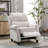 35.4" Classic Fabric Upholstered Push Back Recliner With Wooden Legs (Set Of 3 )-110985607