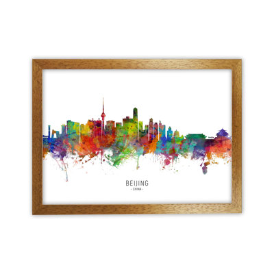 Beijing China Skyline by Michael Tompsett - Print