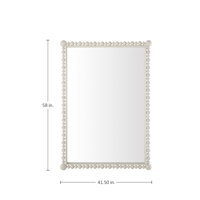 Beau Mirror - White, White