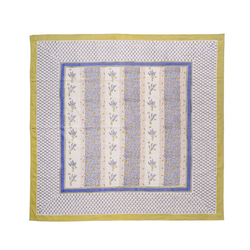 Lavender Bouquet Tablecloth - Purple - 59" x 59", 90" x 90" Square