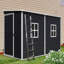 Remise de rangement extérieure de 4 pi x 8 pi avec remise en résine de plancher avec deux portes imperméables et verrouillables-118091641-118091643