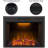 Kylah Recessed Electric Fireplace with Multicolor Flame,Remote Control & Sound of Crackling Fire-246167395