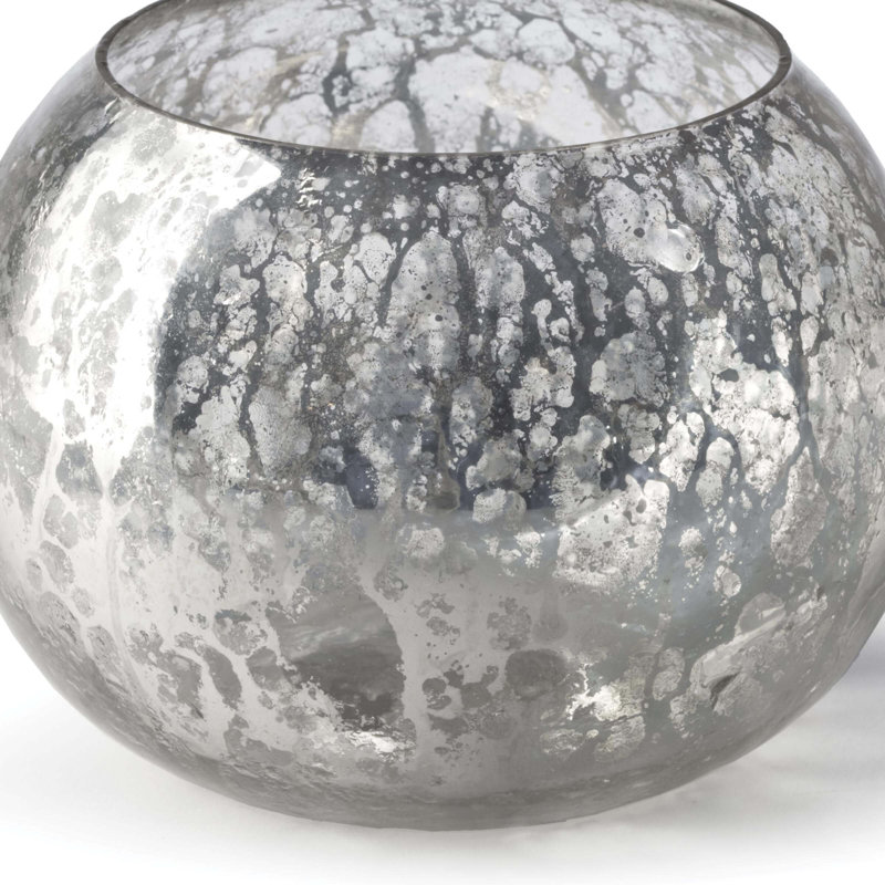 Antique Mercury Glass Votive Bowl (Set of 4)