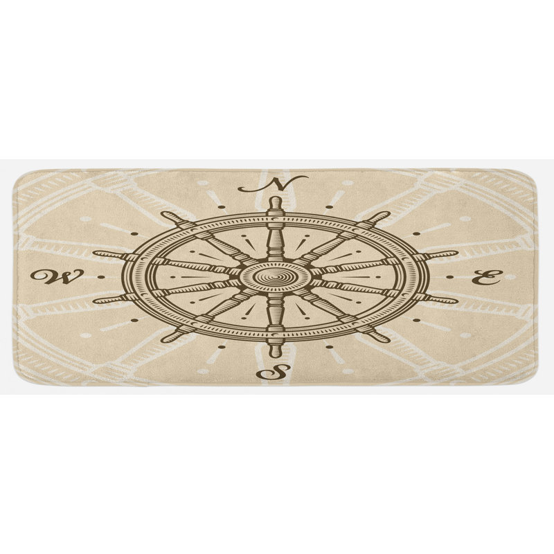 Tapis de cuisine de roue de navires