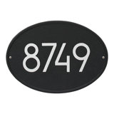 Hawthorne Modern Personalized 1-Line Wall Address Plaque