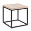 Table d'appoint industrielle carrée avec rangement