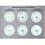 Horloge murale en verre trempé vert menthe, horloge arc-en-ciel cœurs étoiles, décoration murale moderne, horloge mignonne, horloge de salon, cadeau pour elle-2140266857-2140266856
