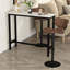 Fiedling Rectangular Bar Table Adjustable Footpads Wood Effect-1358297823