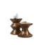 Solid + Manufactured Wood Accent Stool