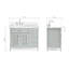 Ariel Kensington Left Offset Rectangle Single Sink Vanity-1978879377-2008170965-1978879380