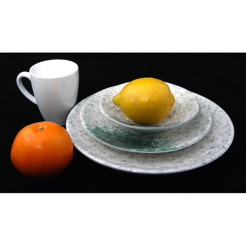 4 Piece Melamine Dinnerware Set