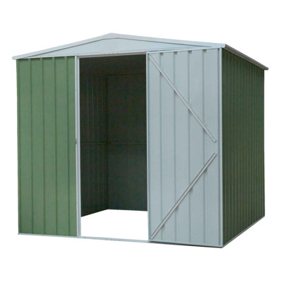 Aviyan 8 ft. W x 8 ft. D Galvanised Steel Apex Tool Shed