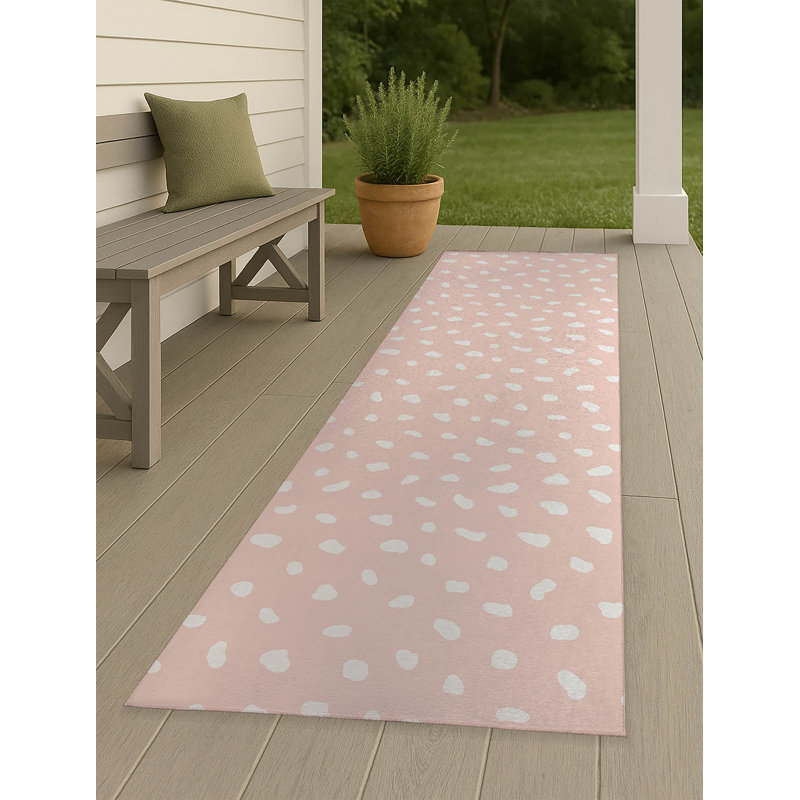 Tapis d'extérieur antidérapant Paint Drop, Tapis de couloir 2 pi 6 po x 8 pi