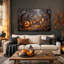 Art mural sur toile, citrouille-lanterne-1788218654