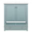 Meuble-lavabo de 30 po avec lavabo en céramique lisse, conception à deux portes, cloison de tiroir amovible et tablette réglable avec portes d'armoire à un tiroir, panneau de section-863799264