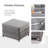 Dzion 5 - Person Patio Conversation Set with Cushions-231096015-233656381