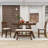 Damu 6 - Piece Dining Set, Dining Table with Storage Shelf and Bench and 4 Chairs-1664202796-1664202799
