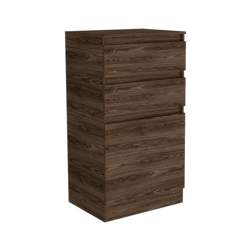 Commode avec tiroirs et armoire, Brun