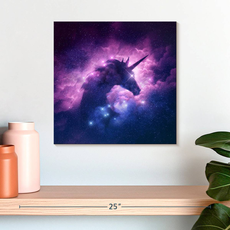 Kelan Unicorn Galaxy, 16" H x 16" W