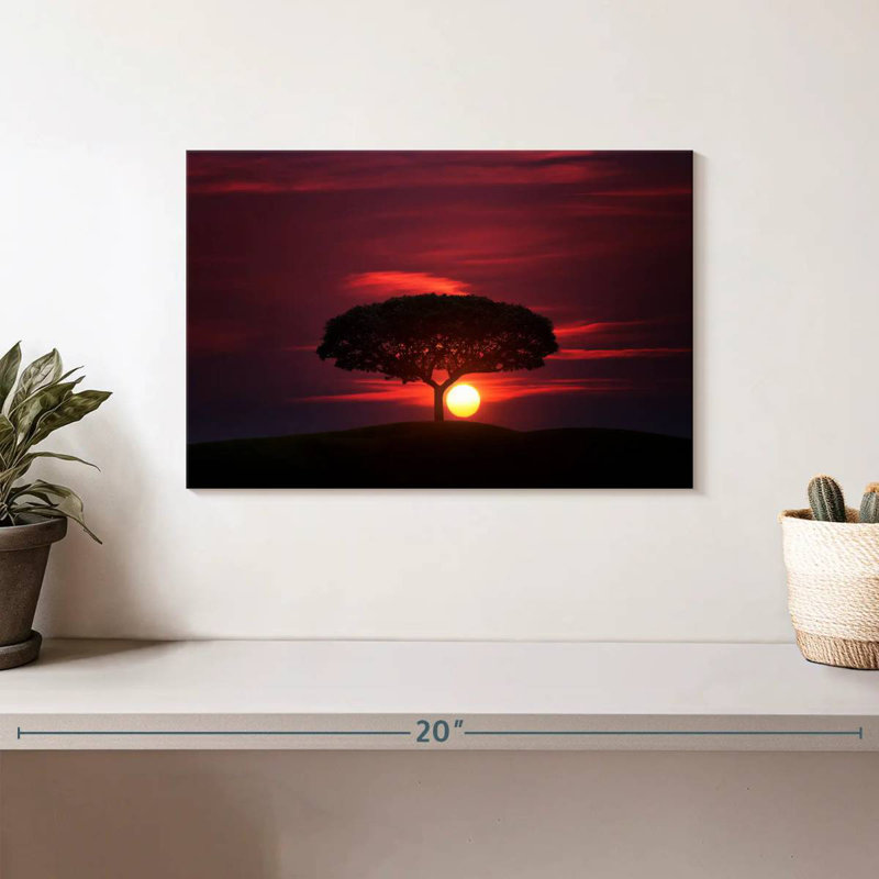Alvord, coucher de soleil africain, ciel, H 8 po x l 12 po