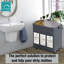 Fabric Rolling Laundry Basket with Handles-71296755
