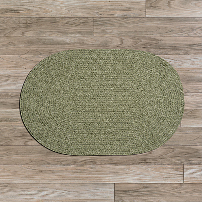 Mélange de laine Bristol - vert palmier, Ovale 2 pi x 9 pi