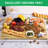 Tabla de cortar de bambú extra gruesa – Reversible y gruesa de 2 cm – Canal para jugos integrado y asas laterales – Ideal para carne, verduras y frutas en cocina – Medidas 45x60 cm