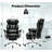 High-Back Reclining Office Chair with Lumbar Support and Footrest