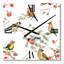Horloge murale forêt oiseaux sur branches-1237873281