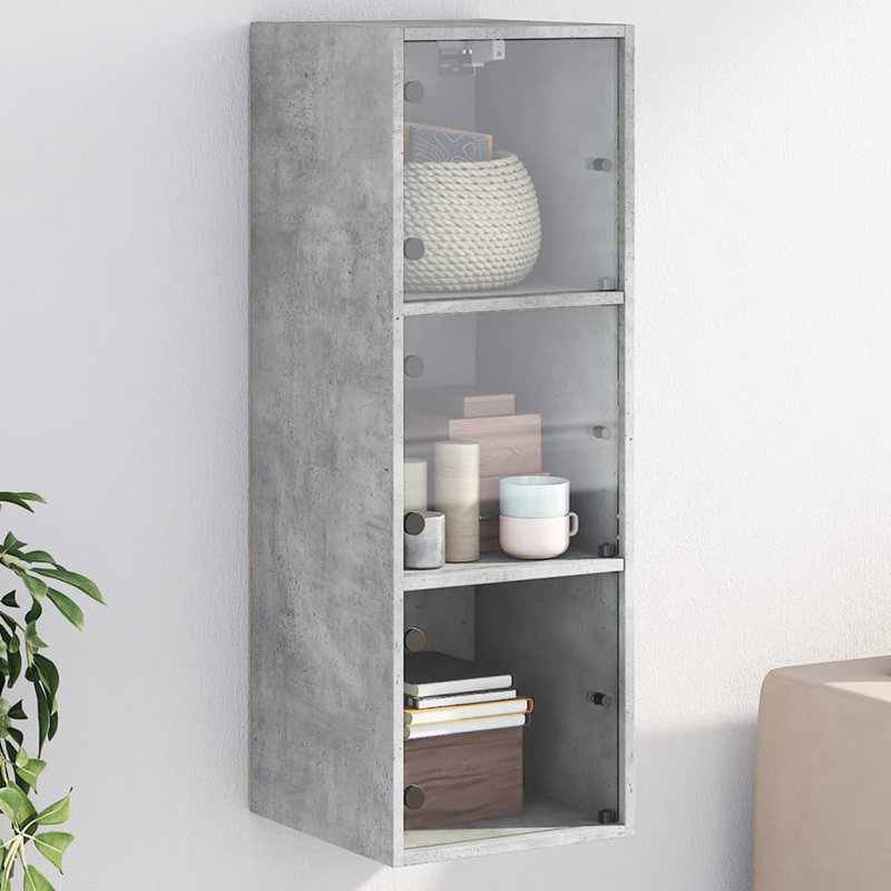 Masja Rectangle Accent Cabinet, Concrete Grey