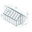 8.1 Ft W x 12.1 Ft D Greenhouse