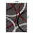 Weekes Performance Area Rug in Gray/Red/Black-1120309134