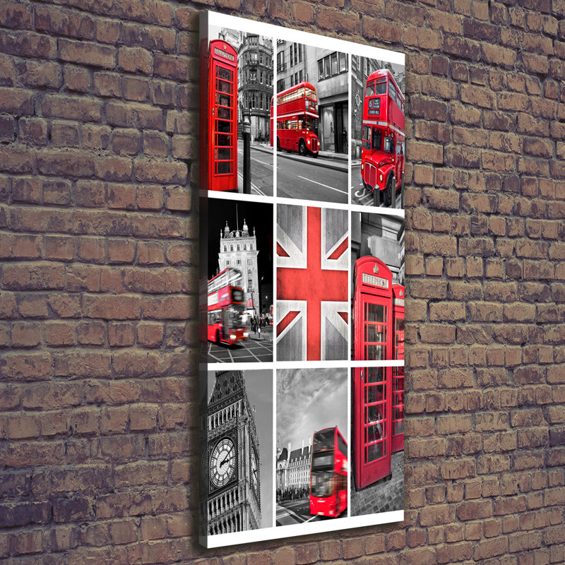 Collage London - Wrapped Canvas Print