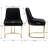 Junias Dining Chair Velvet Upholstered Dining Chairs Modern Accent Dining Room Chairs with Gold Metal Base Comfy Padded Kitchen Chairs Armless Side Chairs for Kitchen Dining Room-1773186845