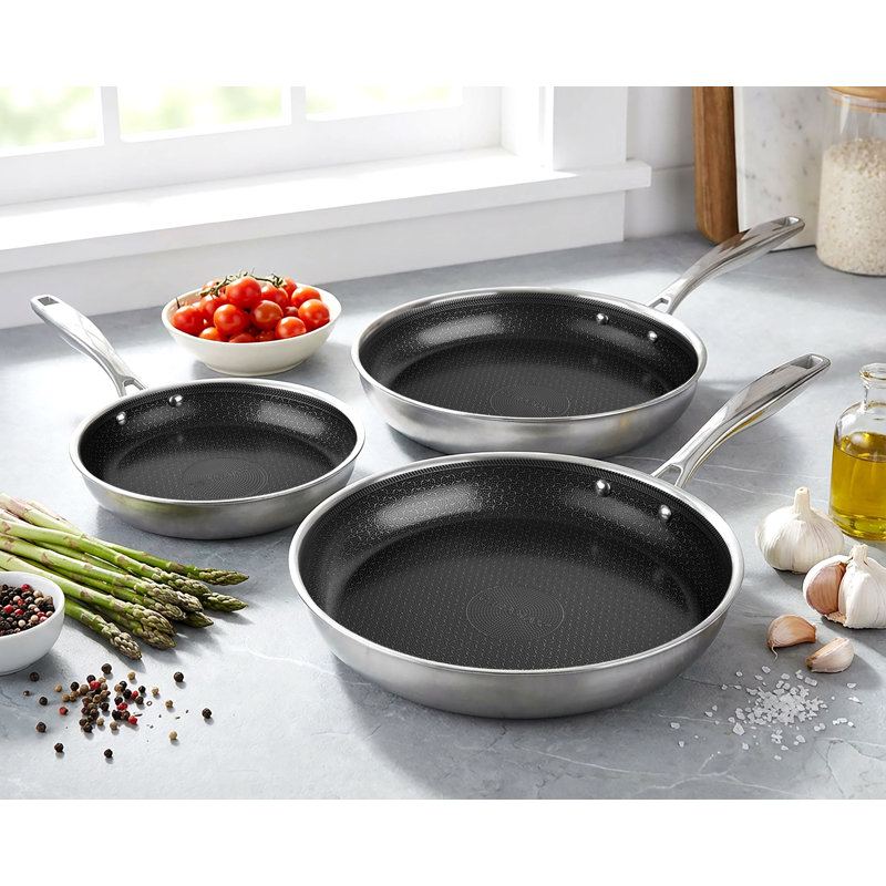 Ensemble de poêles à frire antiadhésives 3 pièces Ceramax, Noir
