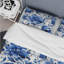 Majestic Cobalt Scrolls Victorian Pattern III - Ensemble de housse de couette à motif floral-986124023
