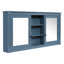 Armoire de rangement murale 2 en 1 avec tablettes réglables et charnières à fermeture en douceur-130140651