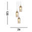 Catlett 3 - Light Cylinder Chandelier