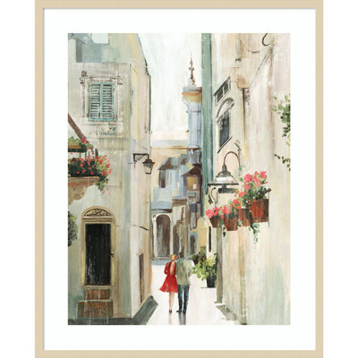 «Parisian Walkthrough» par Wood, reproduction d'art encadrée